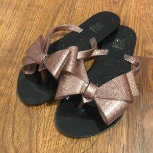 Mel Melissa glitter bow Sandals